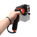 GoPro HERO7 /6 Black /5 Black用シャッタートリガー＋浮力付きハンドグリップダイビングブイ、調節可能な紛失防止ストラップ＆ネジ＆レンチ付き、シャッタートリガー