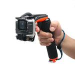 GoPro HERO7 /6 Black /5 Black用シャッタートリガー＋浮力付きハンドグリップダイビングブイ、調節可能な紛失防止ストラップ＆ネジ＆レンチ付き、シャッタートリガー