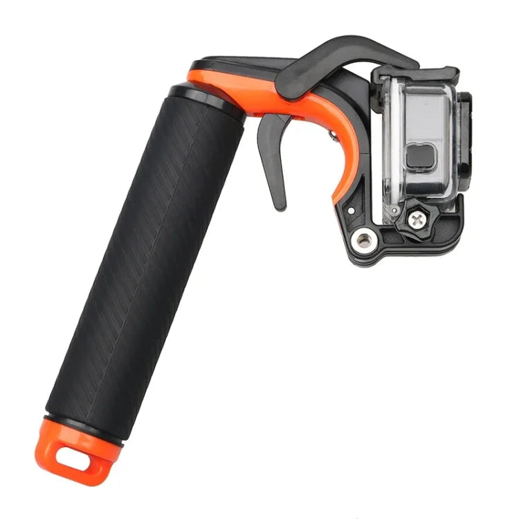 GoPro HERO7 /6 Black /5 Black用シャッタートリガー＋浮力付きハンドグリップダイビングブイ、調節可能な紛失防止ストラップ＆ネジ＆レンチ付き、シャッタートリガー
