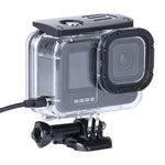 GoPro HERO10 Black / HERO9 Black用充電穴＆バックル付きショックプルーフ防塵ハウジング保護ケース