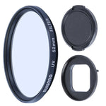 RUIGPRO GoPro HERO10 Black / HERO9 Black用プロフェッショナル52mm UVレンズフィルター フィルターアダプターリング＆レンズキャップ付き