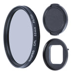 GoPro HERO10 Black / HERO9 Black用RUIGPROプロフェッショナル52mm CPLレンズフィルター、フィルターアダプターリング＆レンズキャップ付き