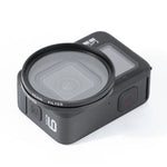 RUIGPRO GoPro HERO10 Black / HERO9 Black用 プロフェッショナル 52mm 10-in-1 UV+ND2+ND4+ND8+スター8++CPL+黄/赤/紫+10倍クローズアップレンズフィルター フィルターアダプターリング＆レンズキャップ付き