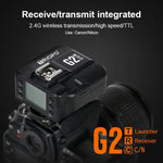 TRIOPO G2 ワイヤレスフラッシュトリガー 2.4G 受信/送信両用 TTL 高速トリガー ニコンカメラ用, G2 ニコンカメラ対応