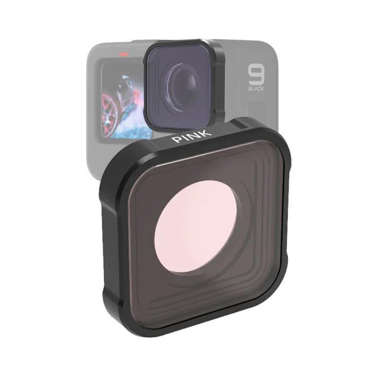 JSR KBシリーズ ダイビングカラーレンズフィルター GoPro HERO13 Black /12 Black /11 Black /10 Black /9 Black 用、ピンクフィルター、マゼンタフィルター、赤フィルター