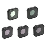 JSR KBシリーズ MCUV+CPL+ND8+ND16+ND32 レンズフィルター GoPro HERO13 Black /12 Black /11 Black /10 Black /9 Black 用、5-in-1