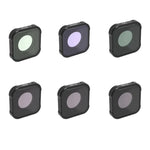 JSR KBシリーズ STAR+CPL+NIGHT+ND8+ND16+ND32 レンズフィルター GoPro HERO13 Black /12 Black /11 Black /10 Black /9 Black 用、6-in-1