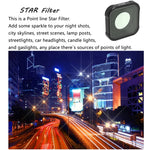 JSR KBシリーズ STAR+CPL+NIGHT+ND8+ND16+ND32 レンズフィルター GoPro HERO13 Black /12 Black /11 Black /10 Black /9 Black 用、6-in-1