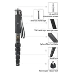 BEXIN P306C ポータブル トラベル アウトドア DSLRカメラ カーボンファイバー モノポッドホルダー, P306C