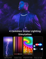 LUXCeO RGB カラフルフォト LEDスティックビデオライト APP制御 調節可能色温度 防水 ハンドヘルド LED フィルライト リモコン付き、P200 RGB