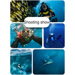 GoPro HERO8 Black用 45m防水ハウジング保護ケース バックル付きベーシックマウント＆ネジ＆フローティングボバ―グリップ＆ストラップ＆防曇インサート, 透明HERO8ケース