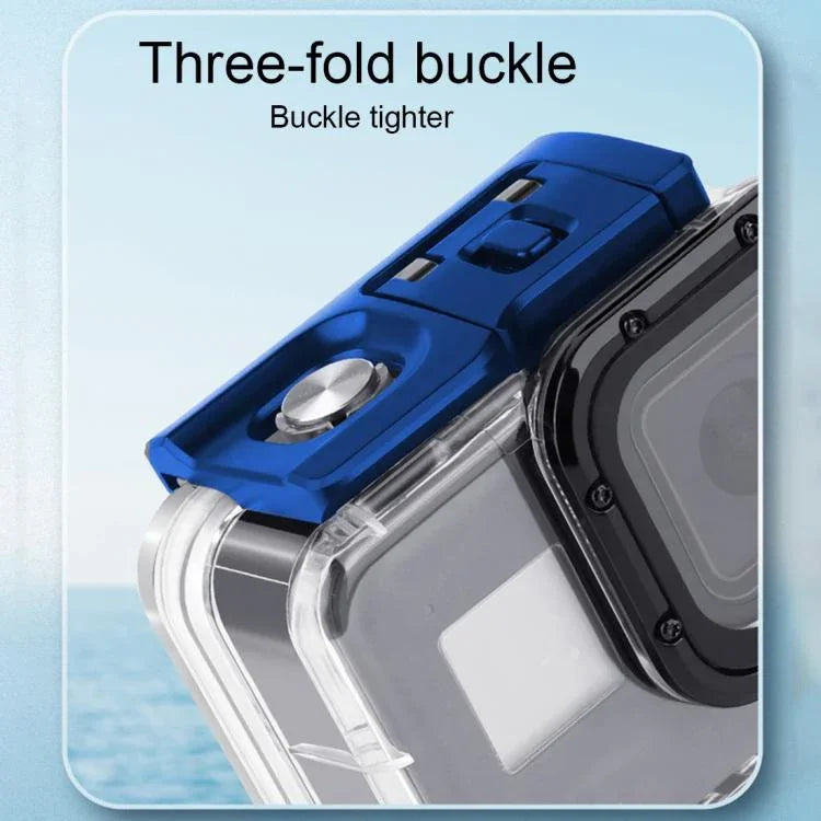 GoPro HERO8 Black 45m防水ハウジング保護ケース バックル付きベーシックマウント＆ネジ＆（パープル、レッド、ピンク）フィルター＆フローティングボバ―グリップ＆ストラップ＆防曇インサート、透明HERO8ケース＋フィルター