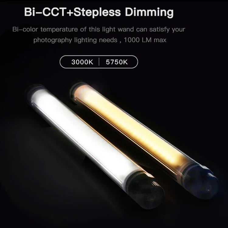 LUXCeO P7 デュアル色温度フォト LEDスティックビデオライト 防水 ハンドヘルド LED フィルライト リモコン付き、P7