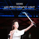 LUXCeO Q508S デュアル色温度 1000LM フォト LEDスティックビデオライト ハンドヘルド LED フィルライト フラッシュ照明ランプ、Q508S