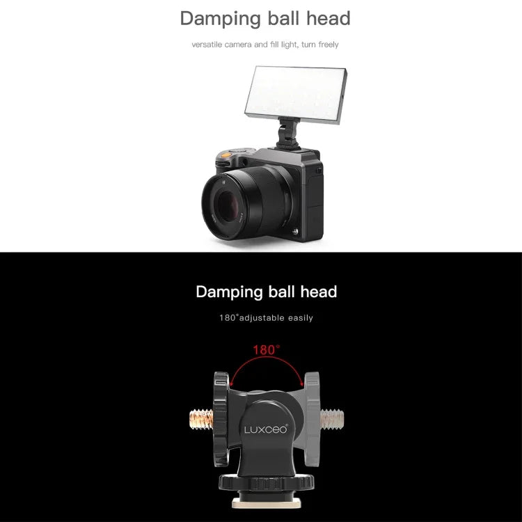 LUXCeO PA1 カメラ汎用ホットシュー ホルダー ダンピングボールヘッドブラケット、PA1
