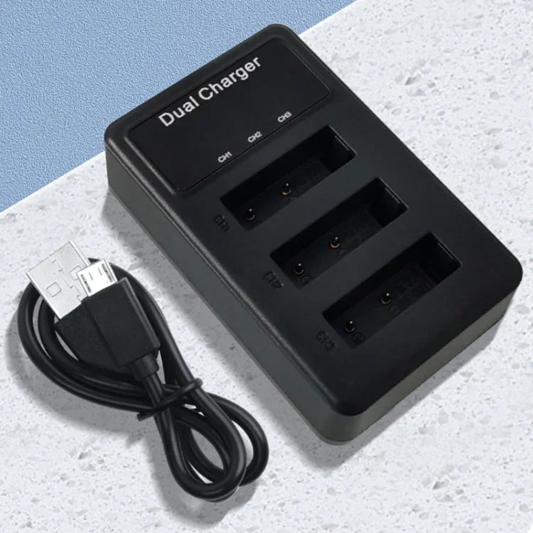 Sony NP-BX1用 LCDディスプレイ USBトリプル充電器 USBケーブル付き、Sony NP-BX1用（3チャネル）