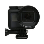 GoPro HERO5 スポーツアクションカメラ用 プロフェッショナル52mmレンズフィルター（CPL + UV + ND8 + ND2 + スター8 + レッド + イエロー + FLD / パープル）＆防水ハウジングケースアダプターリング, 10in1
