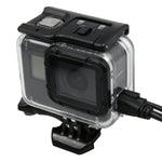 GoPro HERO5用スケルトンハウジング保護ケースカバー バックル付きベーシックマウント＆リードスクリュー レンズ分解必要、バックルベーシック付き