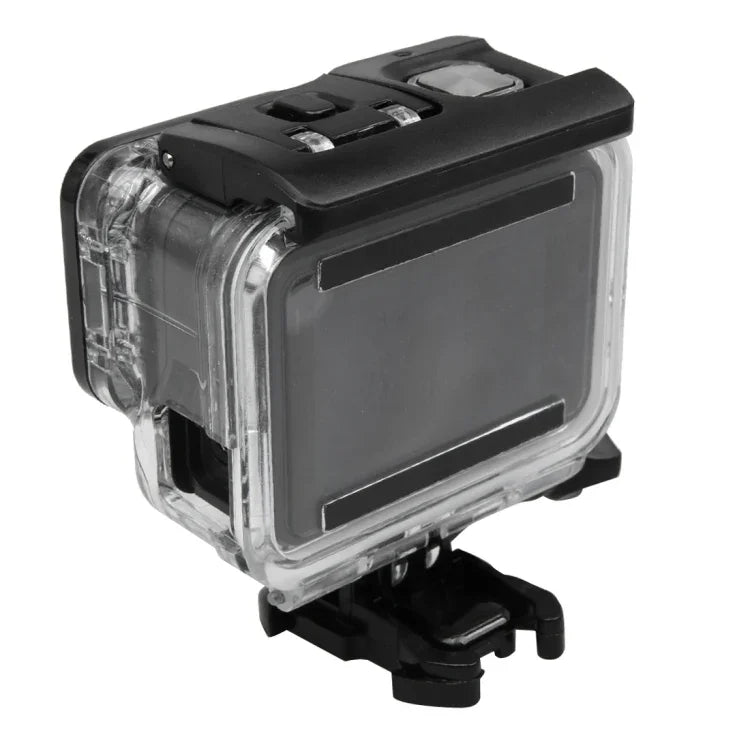 GoPro HERO5用スケルトンハウジング保護ケースカバー バックル付きベーシックマウント＆リードスクリュー レンズ分解必要、バックルベーシック付き