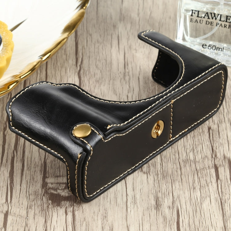 1/4インチネジ PUレザー カメラハーフケースベース FUJIFILM X100V 用, FUJIFILM X100V 用