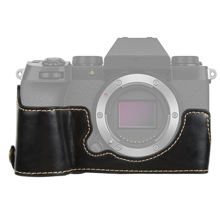 1/4インチネジ PUレザー カメラハーフケースベース FUJIFILM X-S10 用, FUJIFILM X-S10 用