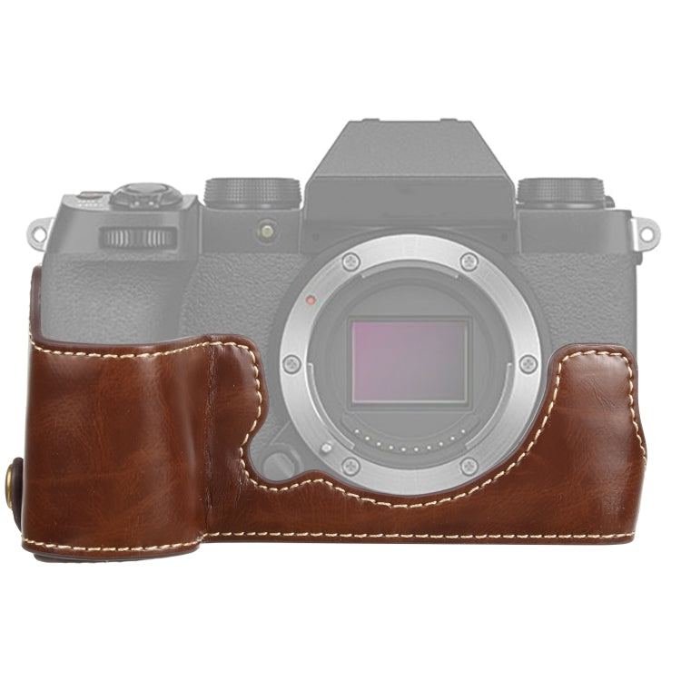 1/4インチネジ PUレザー カメラハーフケースベース FUJIFILM X-S10 用, FUJIFILM X-S10 用