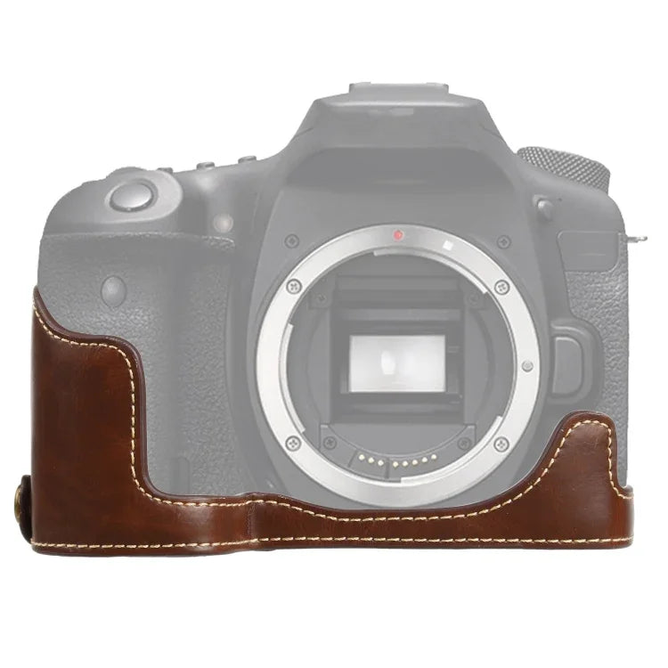 1/4インチネジ PUレザー カメラハーフケースベース Canon EOS 90D 用, Canon EOS 90D 用