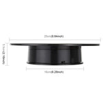 25cm 360度 電動回転 ミラー面 ターンテーブル ディスプレイスタンド ビデオ撮影小道具、耐荷重3kg、バッテリー駆動、25cm ミラー/バッテリー駆動(B)、25cm ミラー/バッテリー駆動(W)、25cm ミラー/バッテリー駆動(WB)