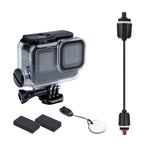 GoPro HERO10 Black / HERO9 Black 用 30m防水充電ハウジングケース バックル付き ベーシックマウント＆ネジ付き, GoPro HERO9 Black / 充電用