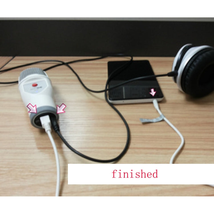 SF-690 携帯電話カラオケ録音コンデンサーマイク、プロフェッショナルカラオケライブチャットコンデンサーマイク