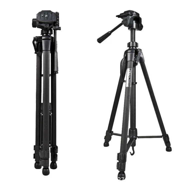 WeiFeng WT-3560 3段折りたたみ脚 ライブ配信用アルミ合金トライポッドマウント、WT-3560