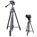 WeiFeng WT-3560 3段折りたたみ脚 ライブ配信用アルミ合金トライポッドマウント、WT-3560