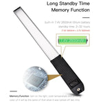 LUXCeO Q508A 8色フォトLEDスティックビデオライト 防水ハンドヘルドLEDフィルライト フラッシュ照明ランプ リモコン付き、Q508A
