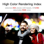 LUXCeO Q508A 8色フォトLEDスティックビデオライト 防水ハンドヘルドLEDフィルライト フラッシュ照明ランプ リモコン付き、Q508A