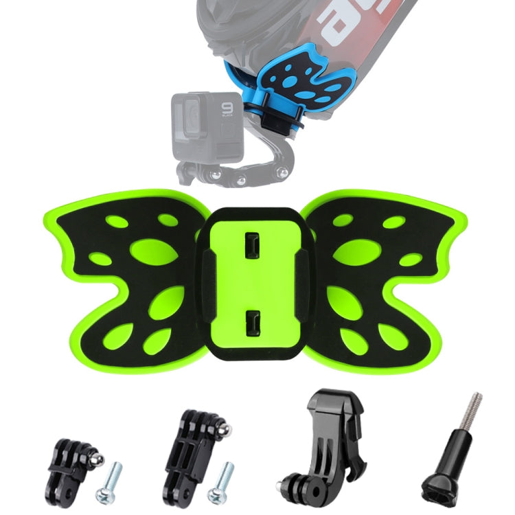 バタフライヘルメットマウントアダプター 3方向ピボットアーム＆Jフックバックル＆ロングスクリュー付き for GoPro, Insta360, DJI 他アクションカメラ, ピボットアーム＆Jフックバックル付きバタフライヘルメットマウント