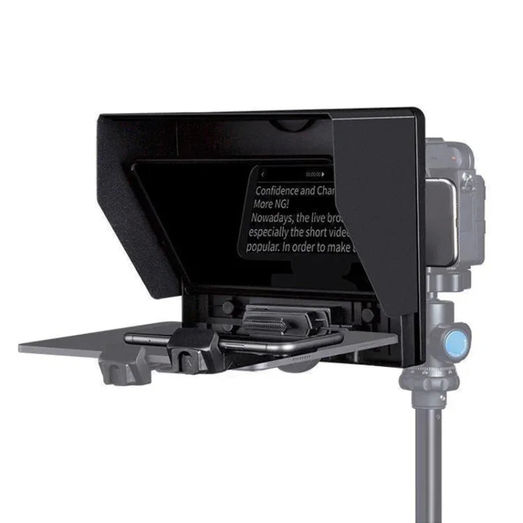 FEELWORLD TP10 ポータブル10インチ折りたたみテレプロンプター リモコン付き レンズアダプターリング 10インチ以下スマートフォン / タブレット用、TP10