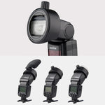 Godox TT685 / V860II / V350 / TT600用 Godox S-R1 フラッシュスピードライト ラウンドシェイプアダプター, S-R1