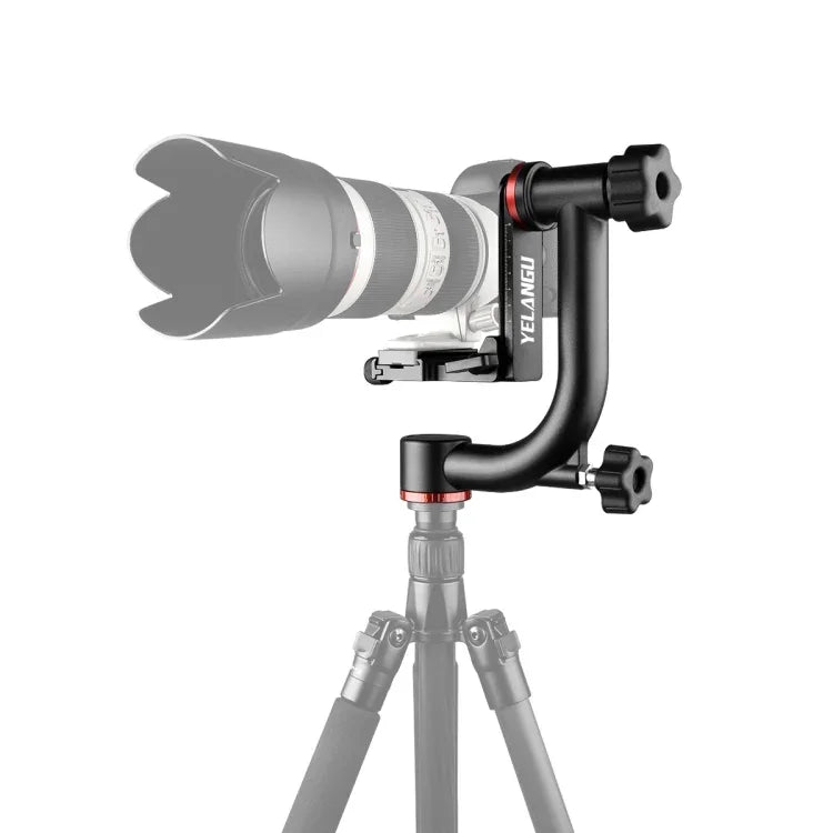 DVおよびSLRカメラ用 YELANGU A201 360度水平ジンバル三脚ヘッド, A201