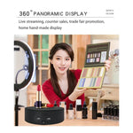 13cm 小愛 電動回転ターンテーブル ディスプレイスタンド ビデオ撮影小道具 ターンテーブル, 13cm