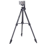YUNTENG VCT-680RM 4段折りたたみ脚 アルミ合金三脚マウント 立体三脚ヘッド付き DSLR & デジタルカメラ用, 高さ調節: 46-138cm