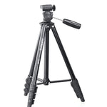 YUNTENG VCT-680RM 4段折りたたみ脚 アルミ合金三脚マウント 立体三脚ヘッド付き DSLR & デジタルカメラ用, 高さ調節: 46-138cm