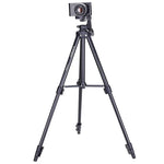 YUNTENG VCT-680RM 4段折りたたみ脚 アルミ合金三脚マウント 立体三脚ヘッド付き DSLR & デジタルカメラ用, 高さ調節: 46-138cm