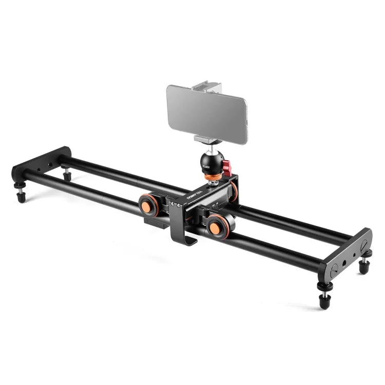 YELANGU L4X-60ET 60cm スプライシングスライドレールトラック＋トロリー用レールバックル＆ボールヘッド付き、SLRカメラ／ビデオカメラ用、L4X-60ET 60cm