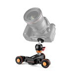 YELANGU L4X-BC カメラホイールドリー II 電動トラックスライダー 3輪ビデオプーリー ローリングドリーカー ボールヘッド付き、耐荷重：3kg、L4X-BC