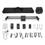 YELANGU L60TC 60cm 電動スライドレールトラック 2.4GHz リモコン付き、SLRカメラ／ビデオカメラ用、L60TC 60cm