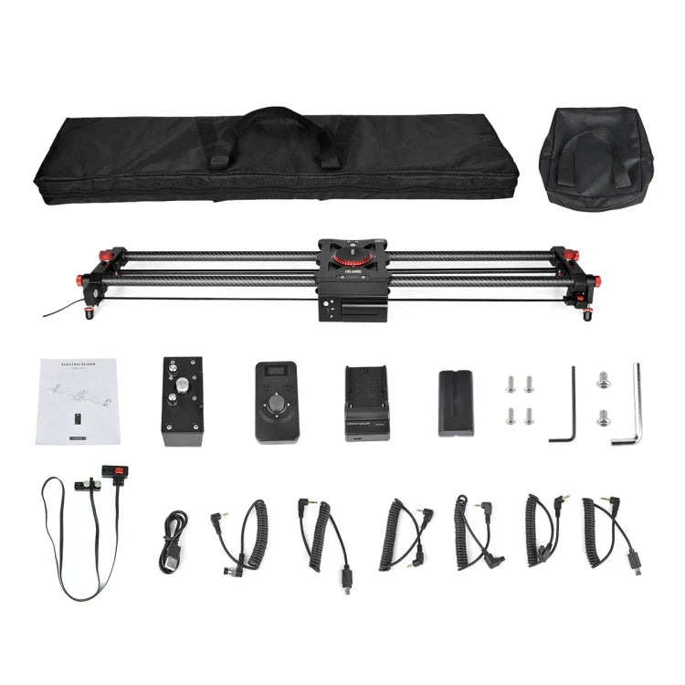YELANGU L60TC 60cm 電動スライドレールトラック 2.4GHz リモコン付き、SLRカメラ／ビデオカメラ用、L60TC 60cm