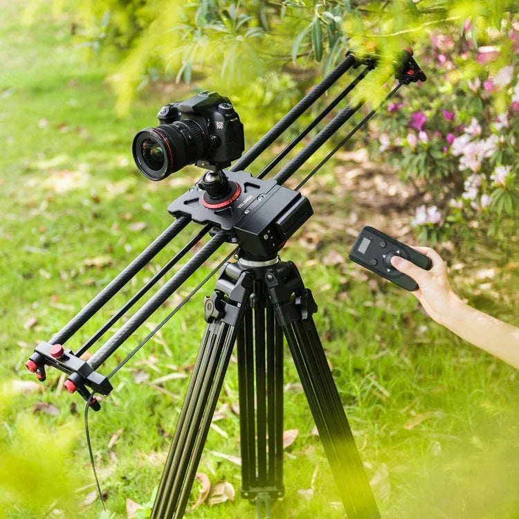 YELANGU L60TC 60cm 電動スライドレールトラック 2.4GHz リモコン付き、SLRカメラ／ビデオカメラ用、L60TC 60cm
