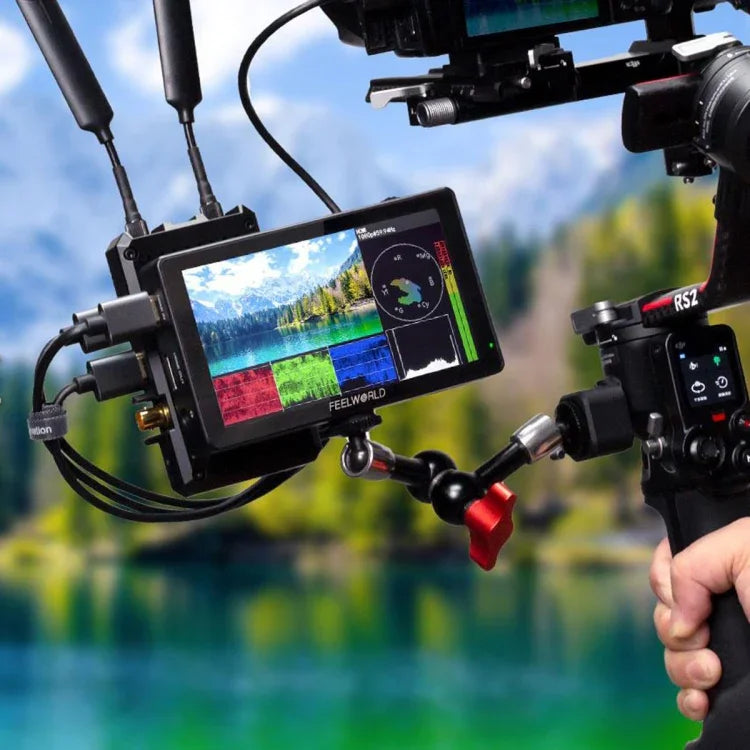 FEELWORLD LUT5 5.5インチ 超高輝度3000nit タッチスクリーン DSLRカメラ用フィールドモニター、LUT5