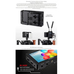 FEELWORLD LUT5 5.5インチ 超高輝度3000nit タッチスクリーン DSLRカメラ用フィールドモニター、LUT5