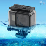 GoPro NEW HERO /HERO6 /5用 45m防水ハウジング保護ケース＋タッチスクリーンバックカバー バックルベーシックマウント＆ネジ付き レンズ取り外し不要 タッチスクリーン（透明）
